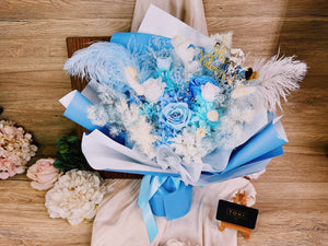 "Feather" - BlueFlowersTOKI - Singapore Online Florist